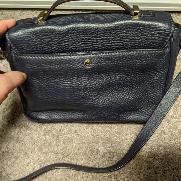 Kate Spade Lola Avenue Lia Crossbody Satchel in Navy Blue - Picture 12 of 12